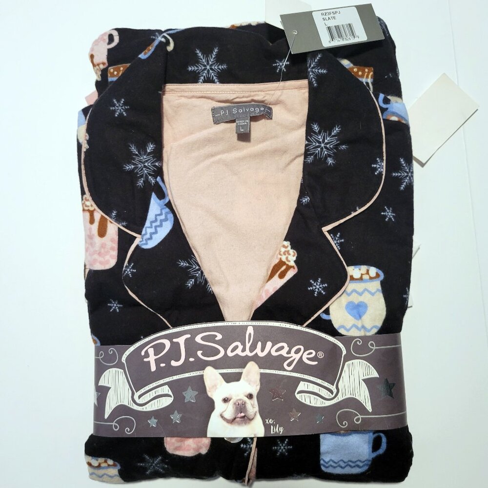 PJ Salvage Flannel Pajama Set | New with tags | Large